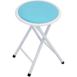 Tabouret de voyage pliant avec structure en acier et siège pvc rembourré Ø30 cm skinny lightskyblue - ... Tabouret de voyage pliant avec structure en acier et siège pvc rembourré Ø30 cm skinny lightskyblue - ...