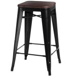 Tabouret de bar en bois de salle  manger paris 65 cm