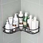 Tag�re angle douche sans percage, etagere salle de bain, porte savon douche inox pour salle de bain, ...