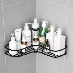 Tag�re angle douche sans percage, etagere salle de bain, porte savon douche inox pour salle de bain, ...