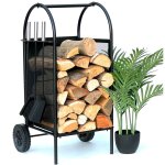 Dandibo - tagère à bois de cheminée intérieur métal noir porte - bûches de cheminée 80 cm avec kit de ... Dandibo - tagère à bois de cheminée intérieur métal noir porte - bûches de cheminée 80 cm avec kit de ...