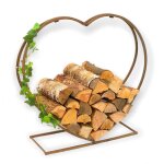 Dandibo - tagre  bois intrieure mtal cur porte - bches 2013221 xl 78 cm panier  bois porte - bches ...