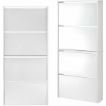 Helloshop26 - tagre  chaussures design meuble de rangement 4 compartiments stockage pour 12 paires ...