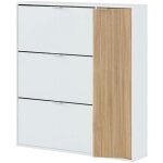 Dmora - tagère à chaussures dmor, Étagère à chaussures peu encombrante avec 4 portes, Étagère à chaussures ... Dmora - tagère à chaussures dmor, Étagère à chaussures peu encombrante avec 4 portes, Étagère à chaussures ...
