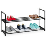 Relaxdays - tag�re � chaussures, syst�me d'embo�tement, 2 niveaux, 8 paires, hlp 45x90, 5x30, 5 cm, rangement ...