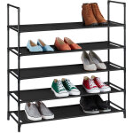 Relaxdays - tag�re � chaussures xl, syst�me d'embo�tement, 5 �tages, 20 paires, rangement, hxlxp 90, ...