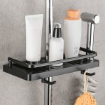 Tagre douche porte savon douche salle de bain rangement douche sans percage avec porte savon douche, ...