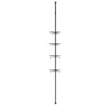 Tagre de douche pour salle de bain tagre d'angle en inox de qualit suprieure assortie d'un mt tlescopiq ...