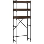 Vidaxl - tag�re de lave - linge ch�ne marron 67x25x163 cm bois ing�nierie