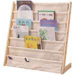 Tag�re de lecture pour enfants, biblioth�que enfant, �tag�re en bois et tissu, pour chambre d'enfant, ...