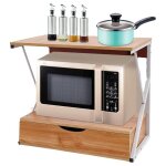 Gojoy - tagre pour micro - ondes  2 niveaux support pour micro - ondes support pour micro - ondes cuisine ...