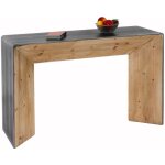 Mendler - table console hwc - l76 - table de téléphone table d'appoint - bois massif industriel mvg - ... Mendler - table console hwc - l76 - table de téléphone table d'appoint - bois massif industriel mvg - ...