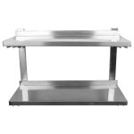 �tag�re murale inox haloyo�, �l�ments pour montage mural, 2 plateaux rangement cuisine, pour restaurant, ...