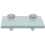Tolletour - tagère murale verre. tablette en verre de salle de bain 20 x 10 cm 8 mm givré Tolletour - tagère murale verre. tablette en verre de salle de bain 20 x 10 cm 8 mm givré