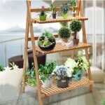 Tagère plantes intérieur extérieur bambou support plantes pliable porte plante Échelle polyvalent de ... Tagère plantes intérieur extérieur bambou support plantes pliable porte plante Échelle polyvalent de ...