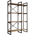 Design ameublement - tag�re de rangement biblioth�que structure stable en acier noir mate style industriel ...