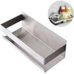 Fei yu - tagre de rangement pour pices de cuisine, sans trous, bote  pices murale en acier inoxydable ...