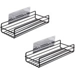 Tagre de salle de bain adhsive monte au mur, sans perage, solides supports de cuisine pour caddies ...