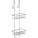 Douchcaddy wenko aldo inox 2 �tag�res salle de bain 24, 5 x 70 cm panier douche support douche inox �tag�re ...