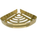Tagère de salle de bain galvanisée / étagère d'angle en acier inoxydable doré savon de salle de bain ... Tagère de salle de bain galvanisée / étagère d'angle en acier inoxydable doré savon de salle de bain ...