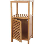Hhg - tagre de salle de bains 554, armoire, commode, bambou, 80x36x34cm