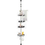 Haloyo - tagère salle de bain télescopique ®, Étagère de douche réglable en hauteur, avec 4 paniers, ... Haloyo - tagère salle de bain télescopique ®, Étagère de douche réglable en hauteur, avec 4 paniers, ...