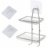 Tagre  savon de salle de bain, tagre  savon murale en acier inoxydable, porte savon avec crochet ...