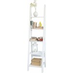 Tagère style échelle bibliothèque - 5 étages ?blanc frg101 - w sobuy Tagère style échelle bibliothèque - 5 étages ?blanc frg101 - w sobuy