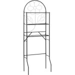 Vidaxl - tagre de toilette meuble pour wc noir 60 x 33 x 174 cm