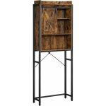 Vasagle - tagre wc, meuble de rangement pour toilettes, pour machine  laver, placard, cadre en acier, ...