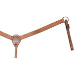 Taglia unica cob / full, noir: plastron western en cuir avec d�corations en forme de panier