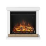 Tagu - chemine lectrique dcorative 'hagen' blanche - powerflame