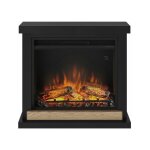 Tagu - chemine lectrique dcorative 'hagen' noir profond - powerflame