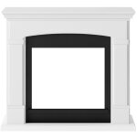 Tagu - habillage de chemin�e pour powerflame mod�le helmi ? blanc pur