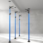 Tai de soutien acier, t�lescopique support, �tai de porte hauteur 115 - 290cm set de 4 - einfeben