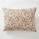 Taie d'oreiller 50 x 70 cm gaze de coton imprim�e capucine pampa naturel