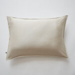 Taie d'oreiller 50 x 70 cm satin de bambou salom� naturel