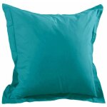 Une taie d'oreiller 65x65 cm - bleu canard