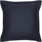 Taie d'oreiller carr�e 100% coton 63x63 cm essential coloris navy