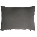 Taie d'oreiller gaze de coton 50 x 70 cm - anthracite