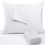 Taie d'oreiller impermeable (50x70cm 2pcs) - taie d'oreiller zipp�e - respirante & anti - transpiration ...
