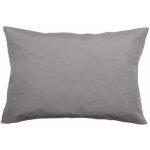 Taie d'oreiller en percale de coton 80 fils 50x70 cm - cendre