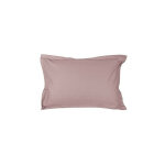 Taie d'oreiller en percale de coton - manoir - 50 x 70 cm - prune - livraison gratuite
