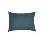 Taie d'oreiller today essential - 50 x 70 + 5 cm - 100% coton uni - paon