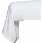 Taie de traversin 100% coton bio 45x185 cm organic blanc craie