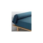Taie de traversin 85x185 cm percale bleu