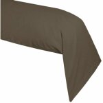 Une taie de traversin bronze