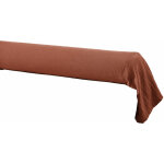 L'effet papillon - taie de traversin gaze de coton 85x185 cm gaia rouge terracotta L'effet papillon - taie de traversin gaze de coton 85x185 cm gaia rouge terracotta