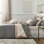 Taie de traversin percale de coton gabin �pice 200x43 cm