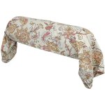 Taie de traversin percale de coton santal 140x43 cm